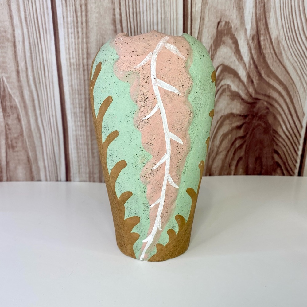 Handmade in Mexico Clay Vase